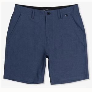 Hurley Men's Phantom Echo Hybrid Casual Chino Shorts Slate Blue Size 29
